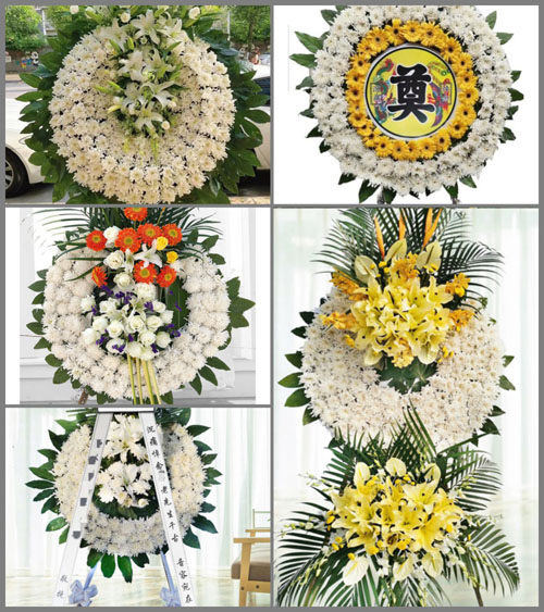 山西长治襄垣县虒亭镇进士街村花圈速递